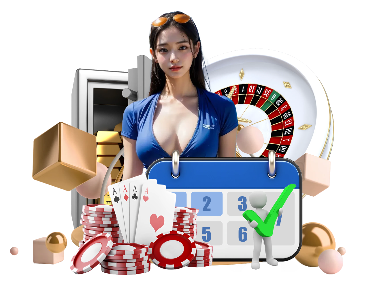 Close-up of baccarat cards and betting chips on kapsul4d login table
